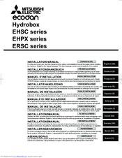 Mitsubishi Electric Ecodan EHSC series Installation Manual