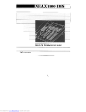 NEC NEAX1400 IMS User Manual