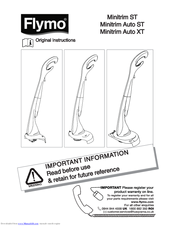 Flymo Minitrim Auto ST Original Instructions Manual
