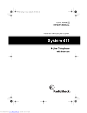 Radio Shack System 411 Owner's Manual