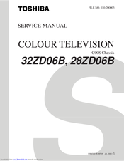 Toshiba 32ZD06B Service Manual