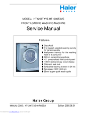 Haier HT1206TXVE Service Manual