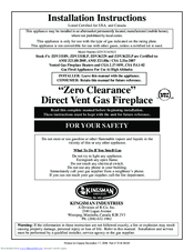 Kingsman Zero Clearance Installation Instructions Manual