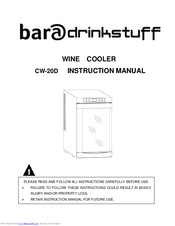 DrinkStuff CW-20D Instruction Manual