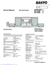 Sanyo AWM-2600 Service Manual