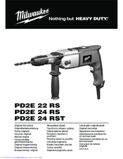 Milwaukee PD2E 22 RS Original Instructions Manual