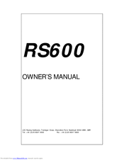 LDC Racing Sailboats RS600 Owner's Manual