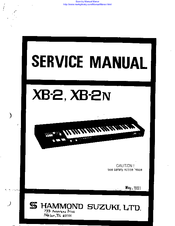 Hammond Suzuki XB-2N Service Manual