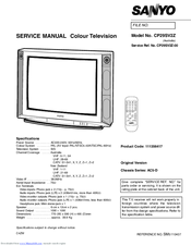 Sanyo CP29SV2Z Service Manual