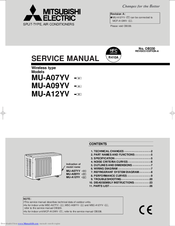 Mitsubishi Electric MU-A07YV -E1 Service Manual