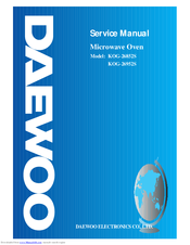 Daewoo KOG-26852S Service Manual