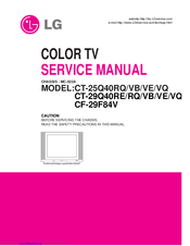 LG CT-29Q40RQ Service Manual