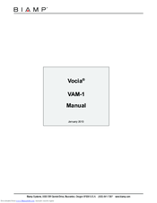 Biamp Vocia VAM-1 User Manual