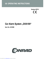 Conrad 841086 Operating Instructions Manual