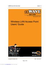 ezWave WAP-1100E User Manual