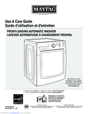 Maytag W10649240C Use And Care Manual