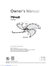 Troposair Voyage 4VO40 Owner's Manual