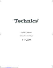 Technics ST-C700 Owner's Manual