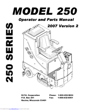 R.P.S. Corporation 250-15 Operator And Parts Manual