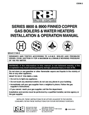 Rbi Series 8800 Installation And Operation Manual