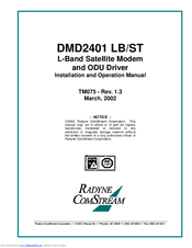 Radyne DMD2401 LB Installation And Operation Manual