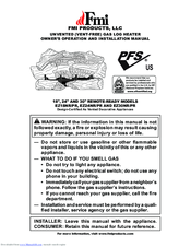 FMI EZ24NPR Owner's Operation And Installation Manual