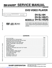 Sharp DV-SL10S(Y) Service Manual