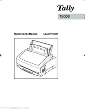 Tally T9006 Maintenance Manual