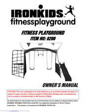 Ironkids 8200 Owner's Manual
