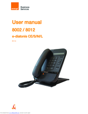 ORANGE 8002 User Manual