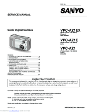 Sanyo VPC-AZ1 Service Manual