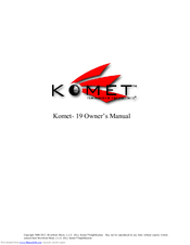 Komet 19 Owner's Manual