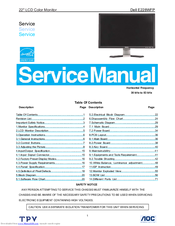 Dell E228WFP Manuals | ManualsLib