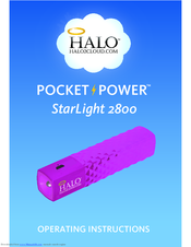 Halo2Cloud Pocket Power StarLight 2800 Operating Instructions Manual
