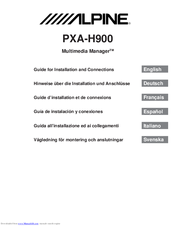 Alpine Multimedia Manager PXA-H900 Manual For Installation And Connections