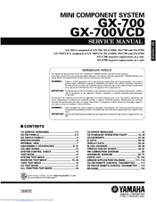 Yamaha GX-700 Service Manual