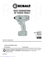 Kobalt CID120KU User Manual