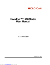 Microscan HawkEye 1500 Series User Manual