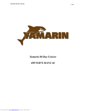 Yamarin 80 Day Cruiser Owner's Manual