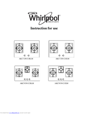 Whirlpool AKC7250 C/IXM Instructions For Use Manual