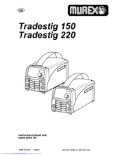 Murex Tradestig 150 Instruction Manual And Spare Parts List