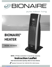 Bionaire BCH9208 Instruction Manual