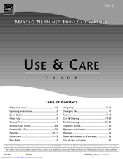 Maytag Neptune FAV9800AWW Use & Care Manual