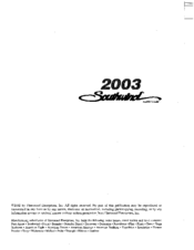 Fleetwood 2003 Southwind User Manual