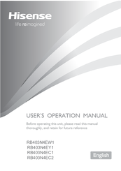 Hisense RB403N4EC2 User's Operating Manual