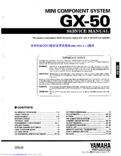 Yamaha GX-50 Service Manual