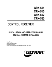 Ultrak CRX-501 Installation And Operation Manual