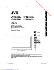 JVC LT-22HG22U Operating Instructions Manual