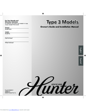 Hunter Bristol 20495 Owner's Manual And Installation Manual