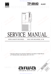 Aiwa TP-M440 Service Manual